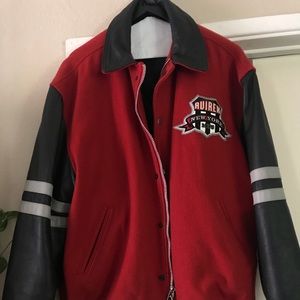 Avirex bomber jacket wool/Leather